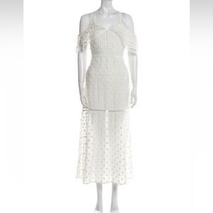 Self Portrait White Maxi Dress